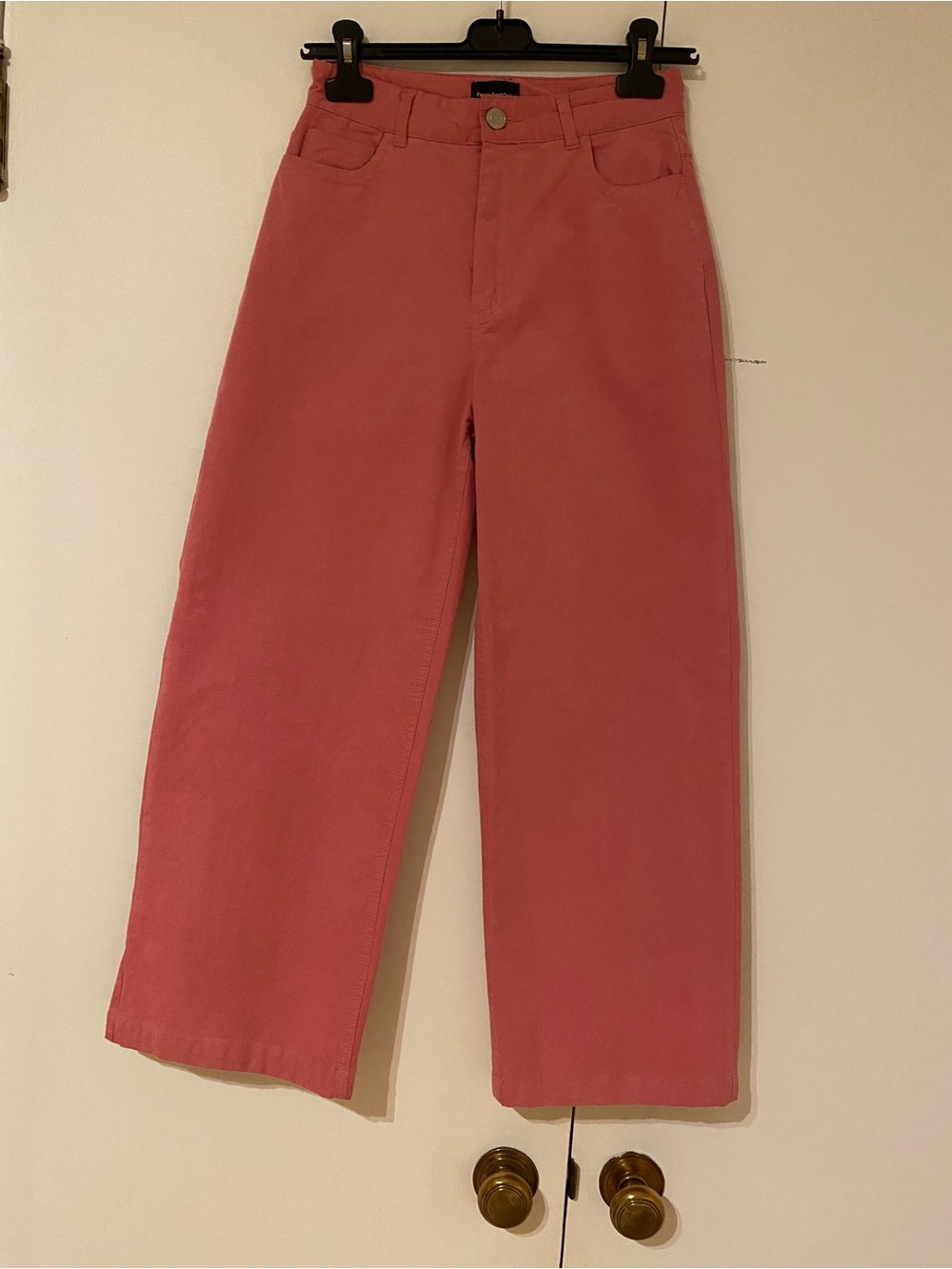 Frank & Oak Wide-Leg Jeans in Dusty Rose